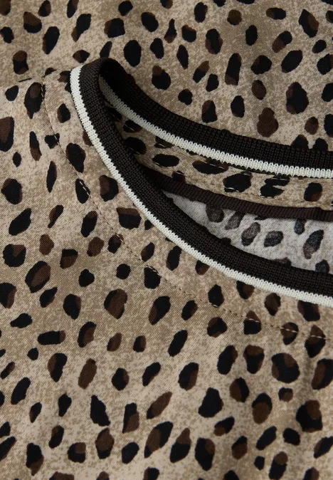 Leo Bluse mit Tapedetails sanded beige