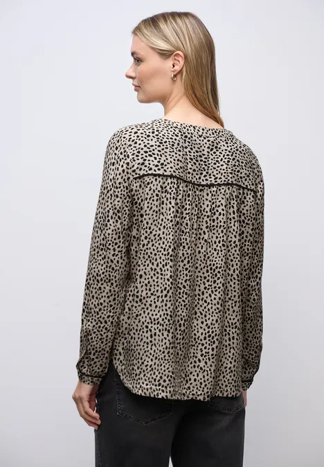 Leo blouse met taping details null