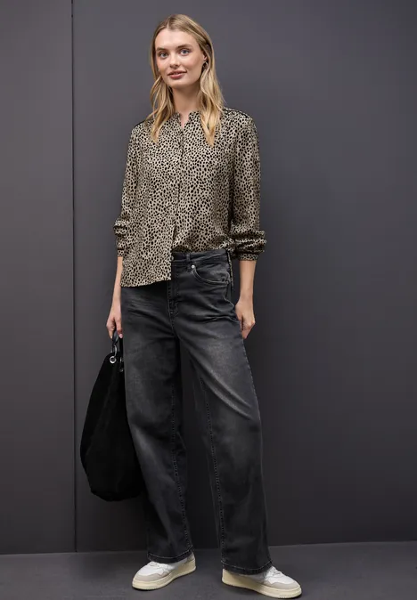 Leo blouse met taping details null