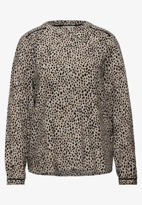 Leo blouse met taping details null