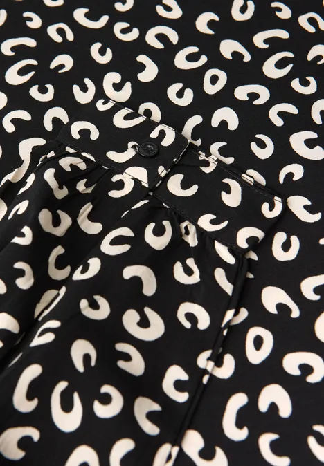 Gemusterte Tunika Black