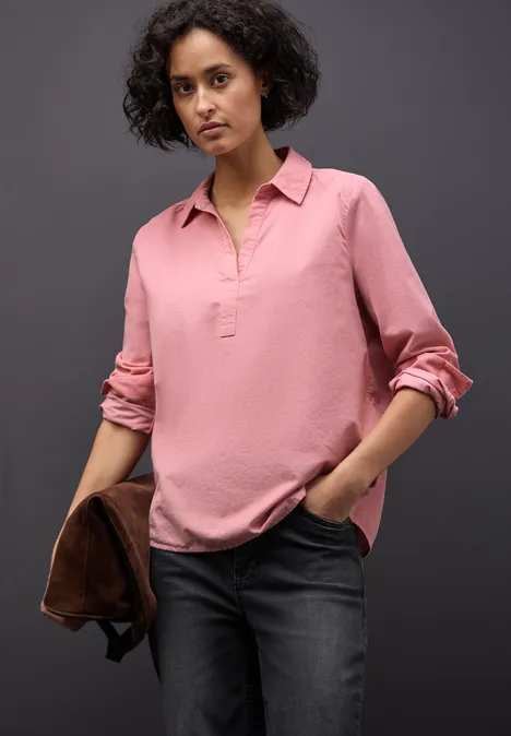 Corduroy blouse powder pink