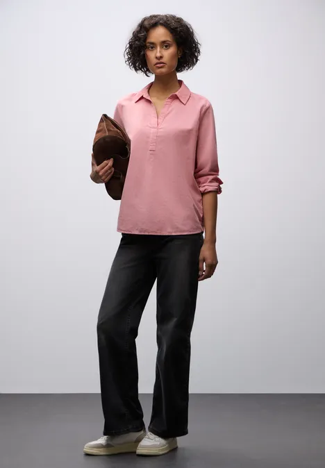 Corduroy blouse powder pink