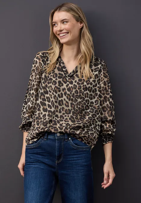 Chiffon tuniek met tape null Chiffon tuniek met tape null