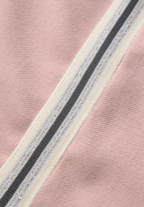 Melange Bluse mit Tape powder pink mel. Melange Bluse mit Tape powder pink mel.