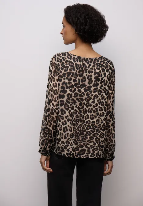 Chiffon Bluse mocha glow Chiffon Bluse mocha glow