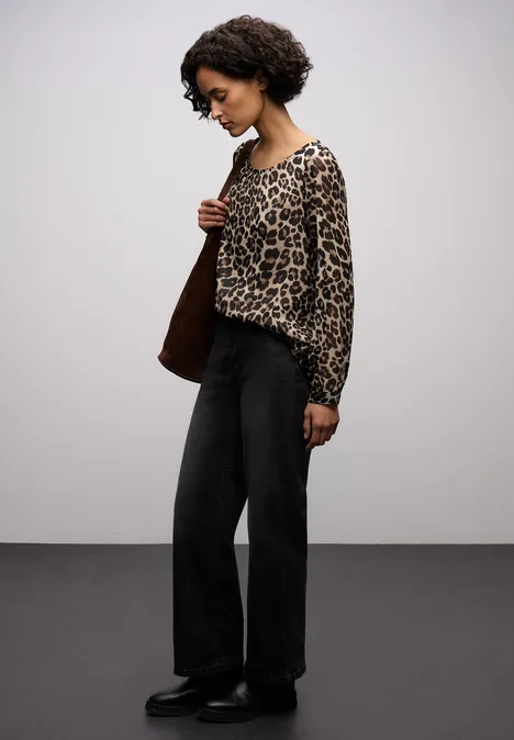 Chiffon Bluse mocha glow Chiffon Bluse mocha glow