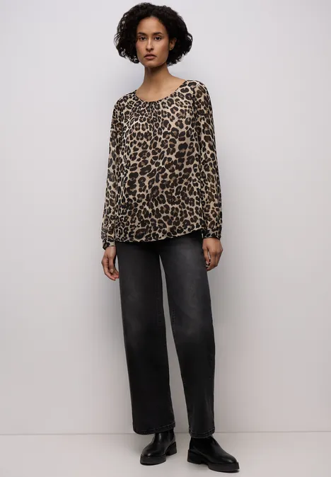 Chiffon Bluse mocha glow Chiffon Bluse mocha glow