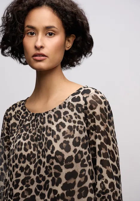 Chiffon Bluse mocha glow Chiffon Bluse mocha glow