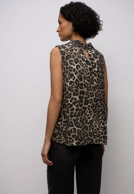 Gedessineerde blouse top null