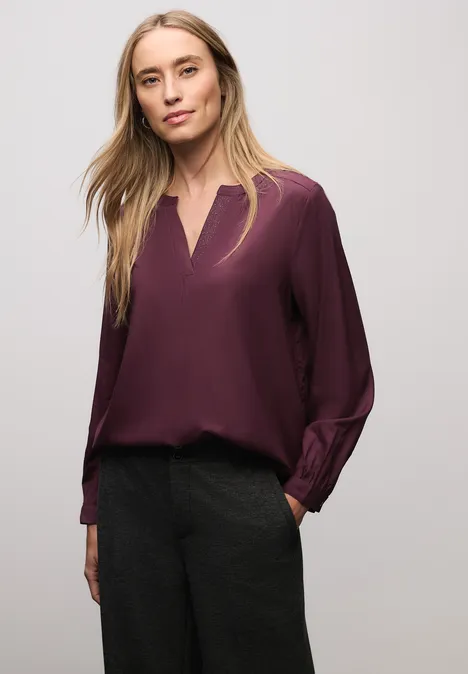 Blouse met glitterdetail Jazz Berry Blouse met glitterdetail Jazz Berry