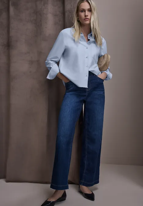 Oxford overhemd blouse original blue