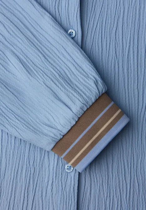 Tunika mit Tapedetails frosted blue