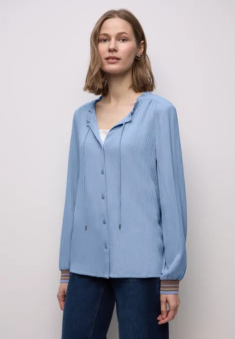 Tunika mit Tapedetails frosted blue