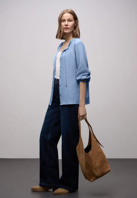 Tunika mit Tapedetails frosted blue