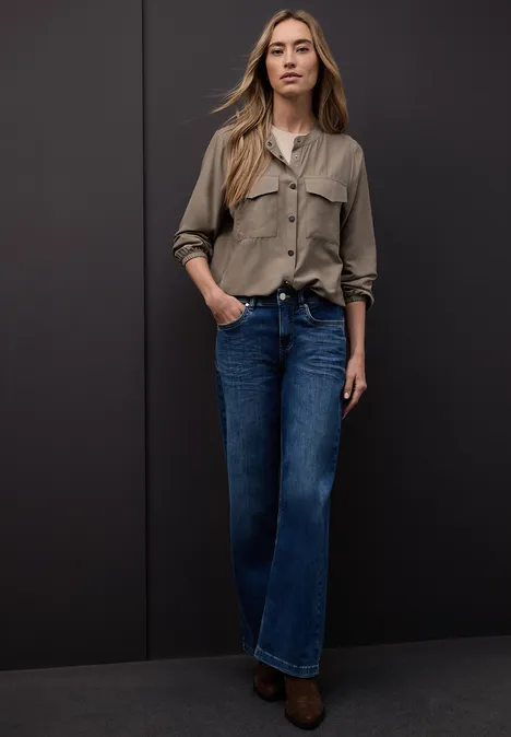 Hemdbluse mit Taschen light terra mocha Hemdbluse mit Taschen light terra mocha