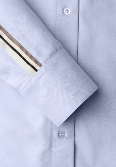 Hemdbluse mit Tapedetails original blue