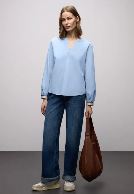 Tunika mit Tapedetails original blue Tunika mit Tapedetails original blue