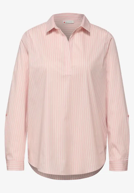 Gestreepte zakelijke blouse faded rose