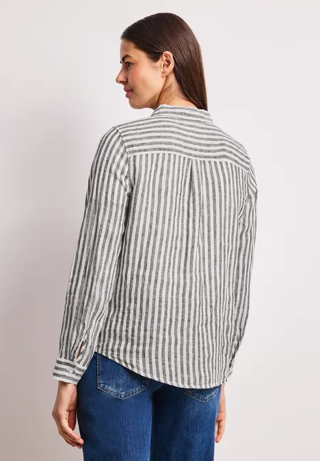 Langarm Hemdbluse aus Leinen espresso brown Langarm Hemdbluse aus Leinen espresso brown