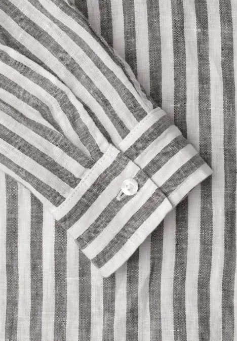 Langarm Hemdbluse aus Leinen espresso brown Langarm Hemdbluse aus Leinen espresso brown