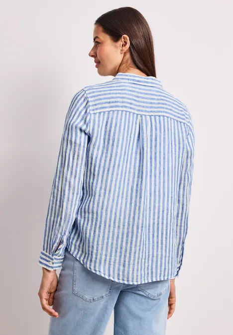 Chemise à manches longues en lin drift blue Chemise à manches longues en lin drift blue