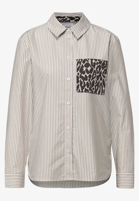 Chemisier à rayures light terra mocha Chemisier à rayures light terra mocha