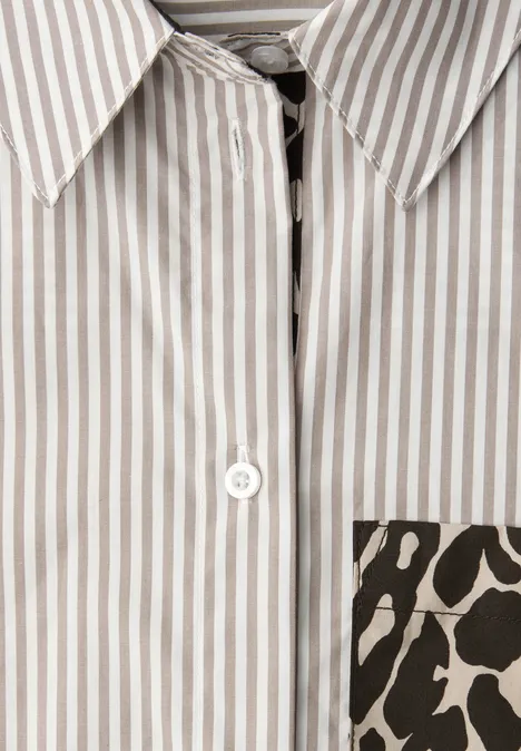 Chemisier à rayures light terra mocha Chemisier à rayures light terra mocha