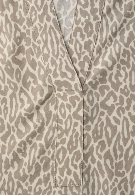 Gemusterte Tunika light terra mocha