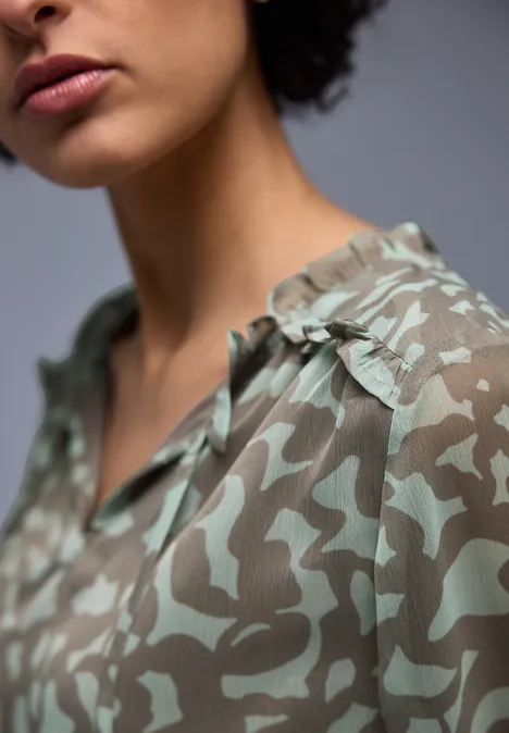 Tunika mit Rüschen pale mint green