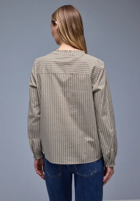 Bluse mit Rüschen light terra mocha Bluse mit Rüschen light terra mocha