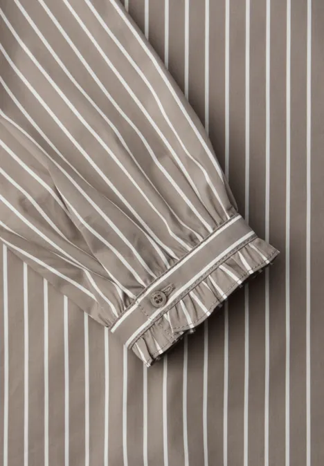 Bluse mit Rüschen light terra mocha Bluse mit Rüschen light terra mocha