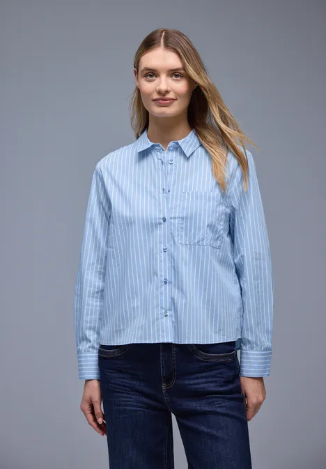 Gestreifte Hemdbluse original blue Gestreifte Hemdbluse original blue