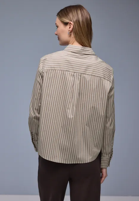 Gestreifte Hemdbluse light terra mocha Gestreifte Hemdbluse light terra mocha