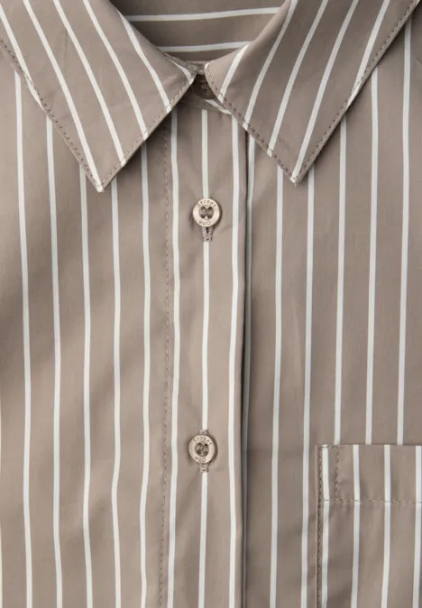 Gestreifte Hemdbluse light terra mocha Gestreifte Hemdbluse light terra mocha