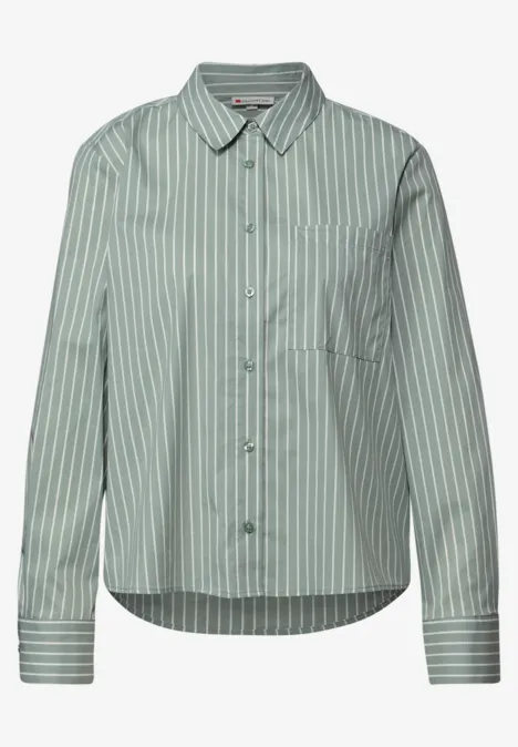 Gestreifte Hemdbluse dark mint green Gestreifte Hemdbluse dark mint green