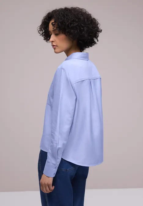 Hemdbluse mit Brusttaschen original blue Hemdbluse mit Brusttaschen original blue