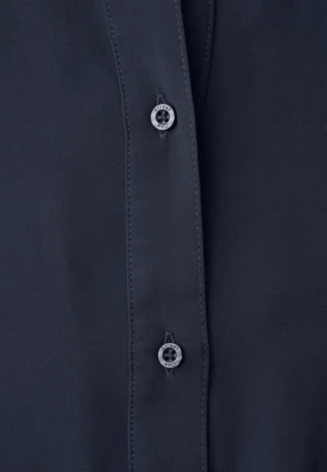 Chemisier avec détails collégiaux shadowed navy