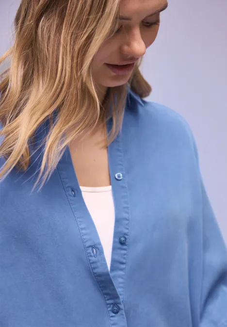 Chemisier au look délavé bonnet blue