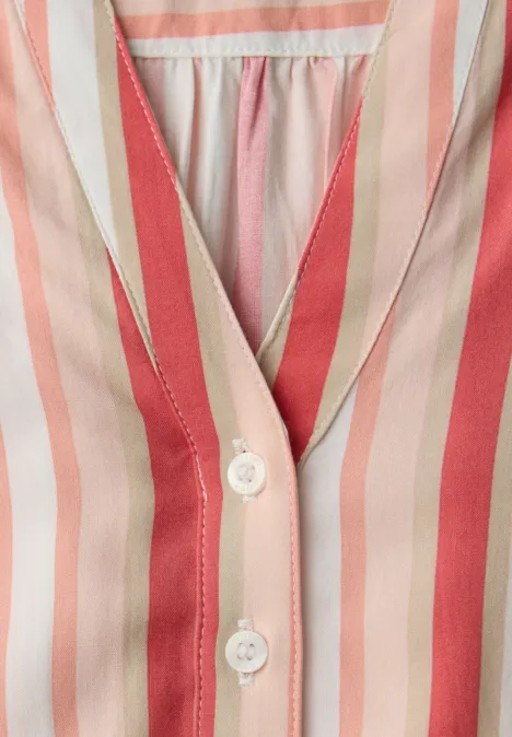 Gestreifte Tunika striking coral