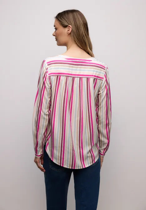 Gestreifte Tunika magenta dream