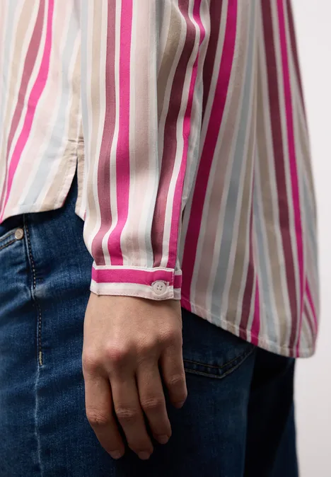 Gestreifte Tunika magenta dream