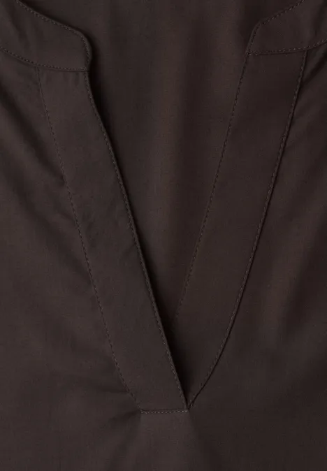 Blouse à manches courtes avec turn-up espresso brown Blouse à manches courtes avec turn-up espresso brown