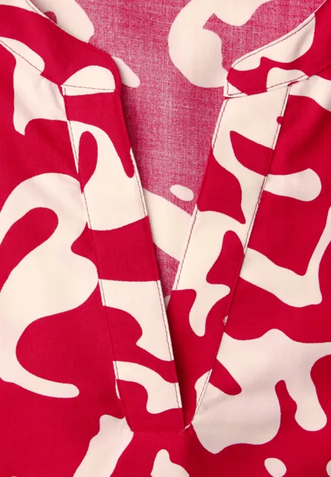 Blouse met korte mouwen en bloemenpatroon salsa red Blouse met korte mouwen en bloemenpatroon salsa red