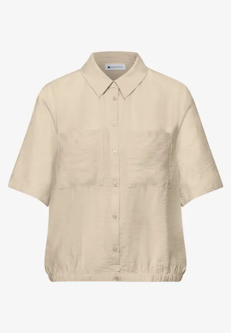 Overhemd blouse smoke beige