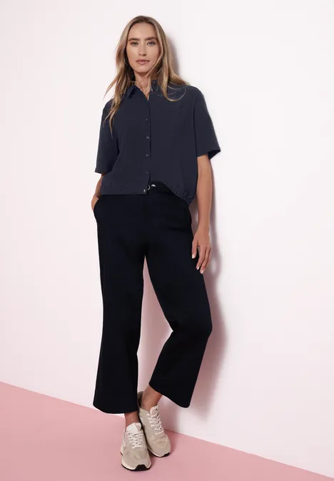 Overhemd blouse shadowed navy