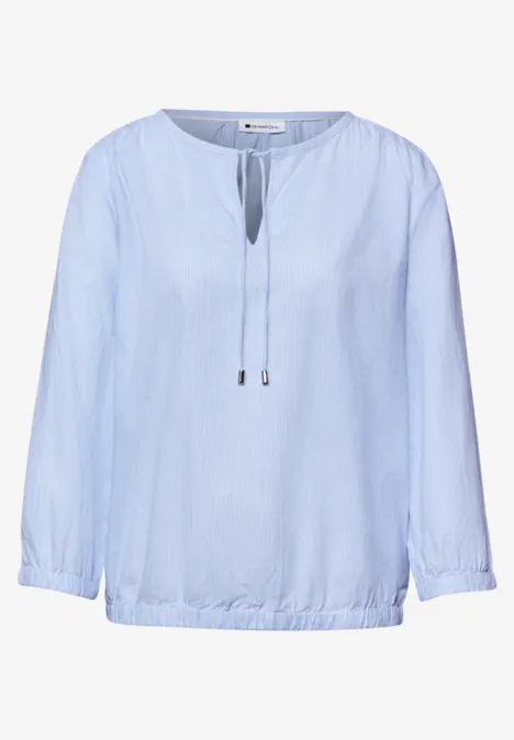 3/4-Arm Bluse mit  Streifen smoked blue