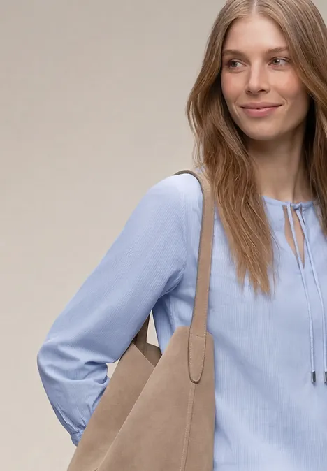 3/4-Arm Bluse mit  Streifen smoked blue