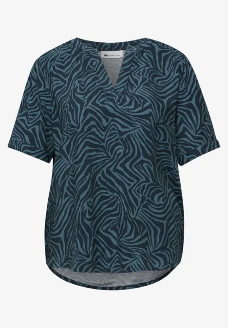 Blouse met omslag cool vintage green