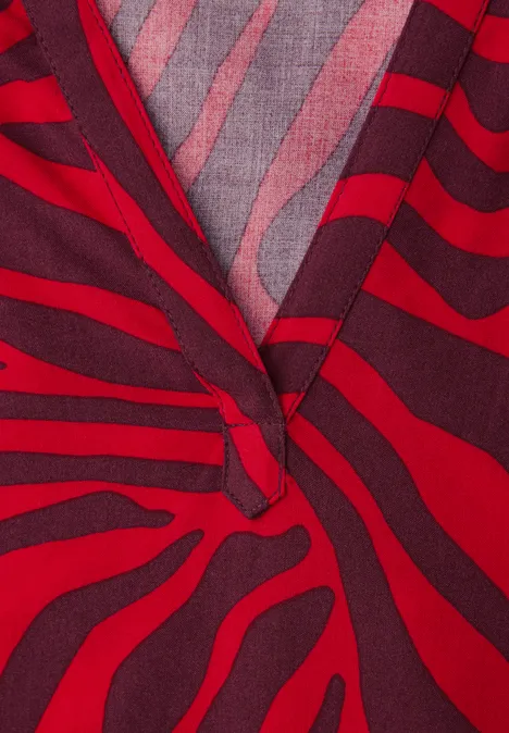 Bluzka z wzorem salsa red